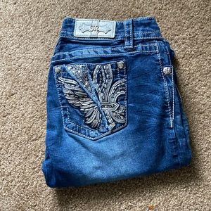 Miss me winged fleur jeans